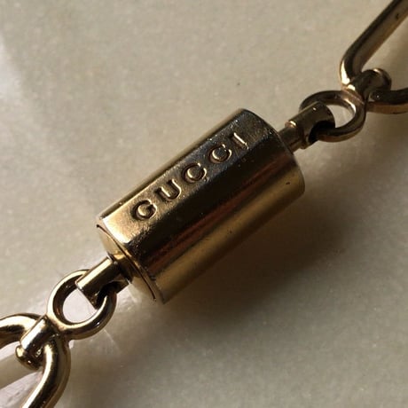 GUCCI グッチ    ロゴ入りWキーリング(キーホルダー)ゴールドゴールド ゴールド  中古