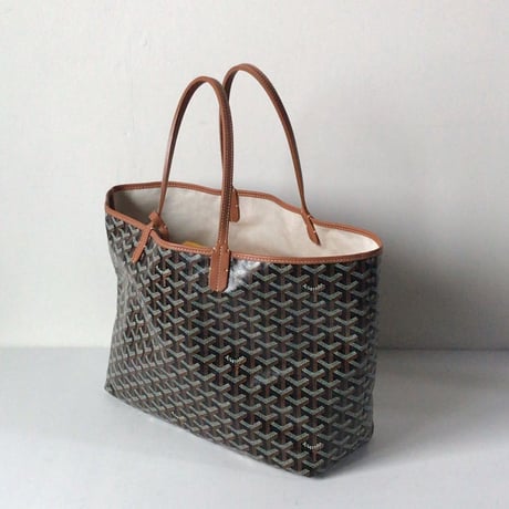 GOYARD ゴヤール  サンルイPM  ポーチ付トートバッグ ノワール(ブラック)×ナチュラル  2020年1月 購入品