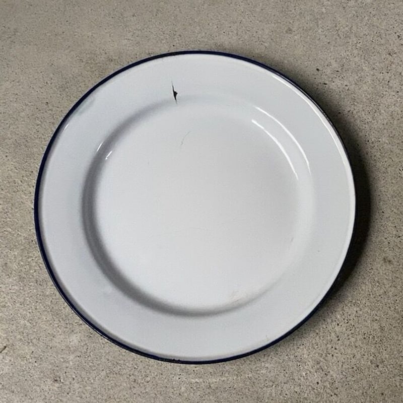 ヴィンテージ ホーロー皿 SKER SWEDEN スエーデン製 ヴィンテージ ホーロー皿 24cm 2枚セット