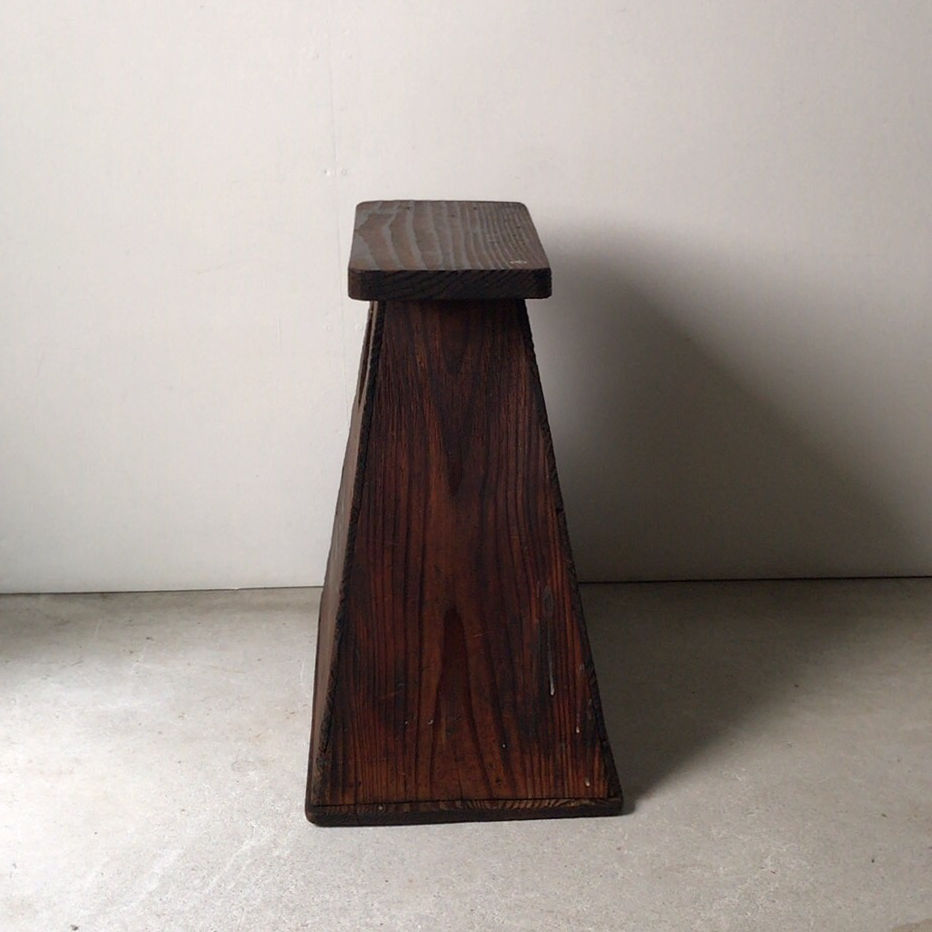 杉無垢材 古い踏み台 アンティークステップ スツール・花台にも