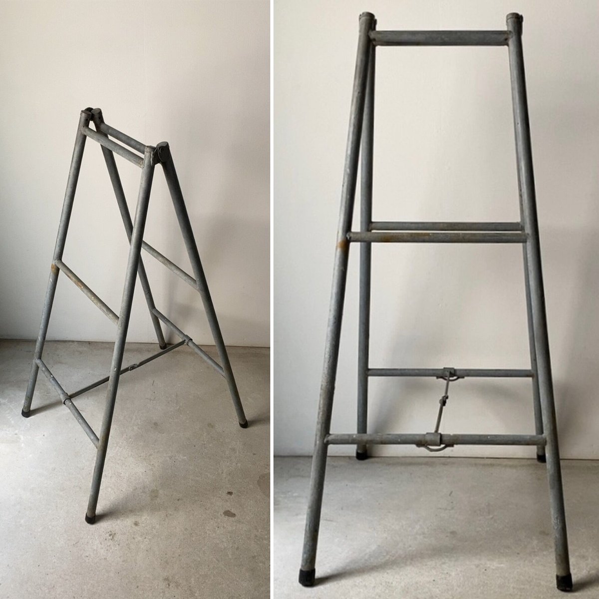 ヴィンテージ鉄製脚立