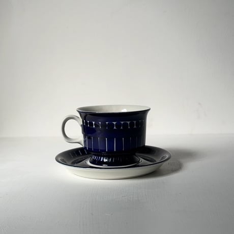 ARABIA アラビア (オールドアラビア) Valencia バレンシア コーヒーカップ＆ソーサー ハンドペイント 北欧ヴィンテージ 廃盤品　商品No.1