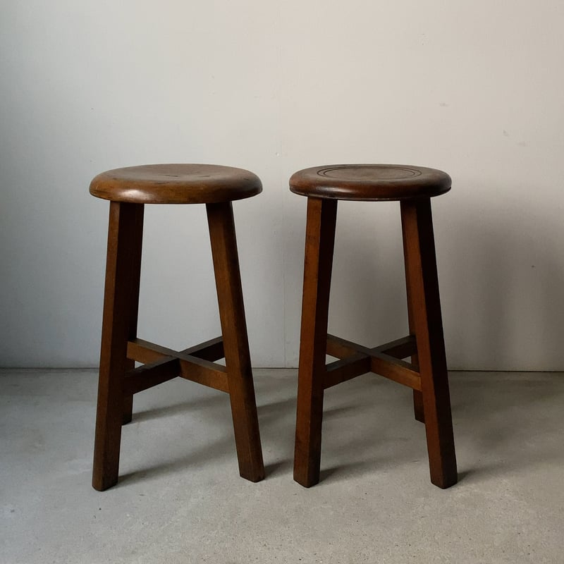 丸椅子 スツール 木製 古道具 ヴィンテージ 【公式通販】