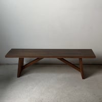 昭和期 木製ベンチ 花台 飾り台 踏み台  黒ヤケ ジャパンヴィンテージ 古道具 古家具 良品