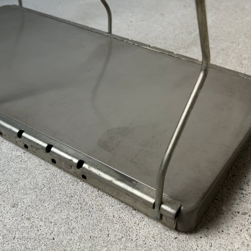 古い卓上ブックスタンド スチールの本立て 昭和期 ヴィンテージブック