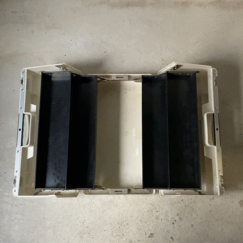 KTC ケーティーシー オールドツールボックス 白/黒 両開き 古い工具箱