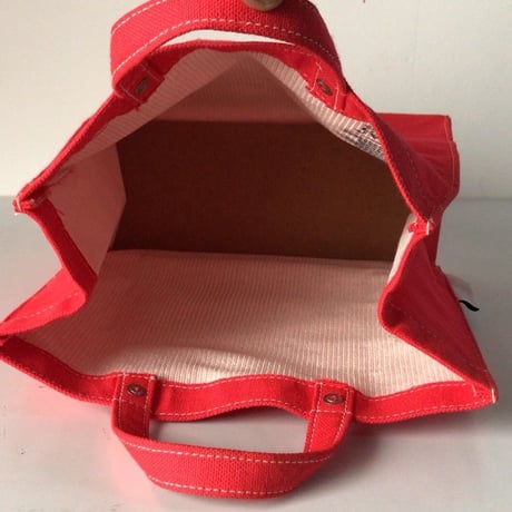 MAISON CANVVAS   メゾン キャンバス   GERMANY CANVAS POKET TOTE  ジャーマニーキャンバスポケットトートS  赤  中古美品