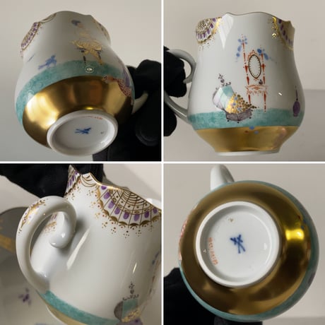 MEISSEN  マイセン  アラビアンナイト  千夜一夜物語  コーヒーC/S（23582）No.1 (モチーフ1番) 未使用品