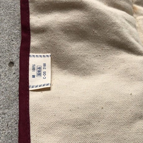 70s ヴィンテージ エプロン 花摘み少女柄 グラフィック デッドストック 未使用品