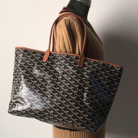 GOYARD ゴヤール  サンルイPM  ポーチ付トートバッグ ノワール(ブラック)×ナチュラル  2020年1月 購入品