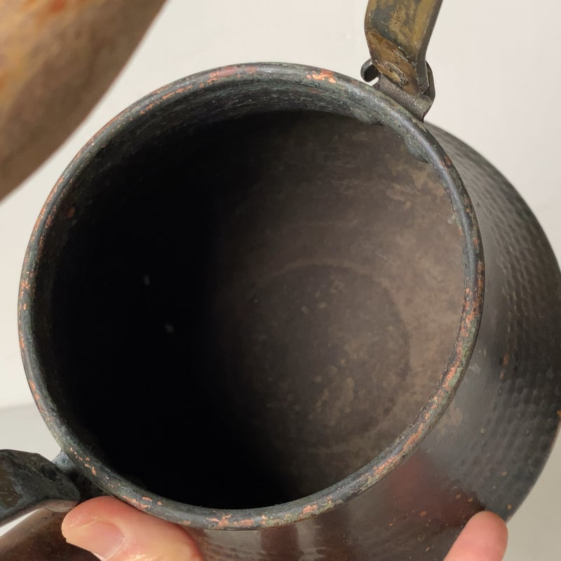 島本製作所　ベルケトル 未使用品 島本製作所 鎚目仕上げ 純銅製 ベルケトル 薬缶 レトロ