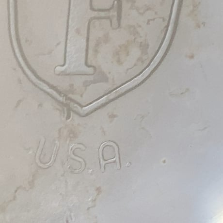HEAT PROOF USA  フェデラル社製  オーロラミルクガラス カップ＆ソーサー 2客セット アメリカ製 1970s 完品範疇