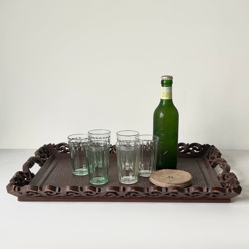 昭和期アンカーグラス グリーン 小サイズ 高さ約9cm SGF刻印~○A刻印