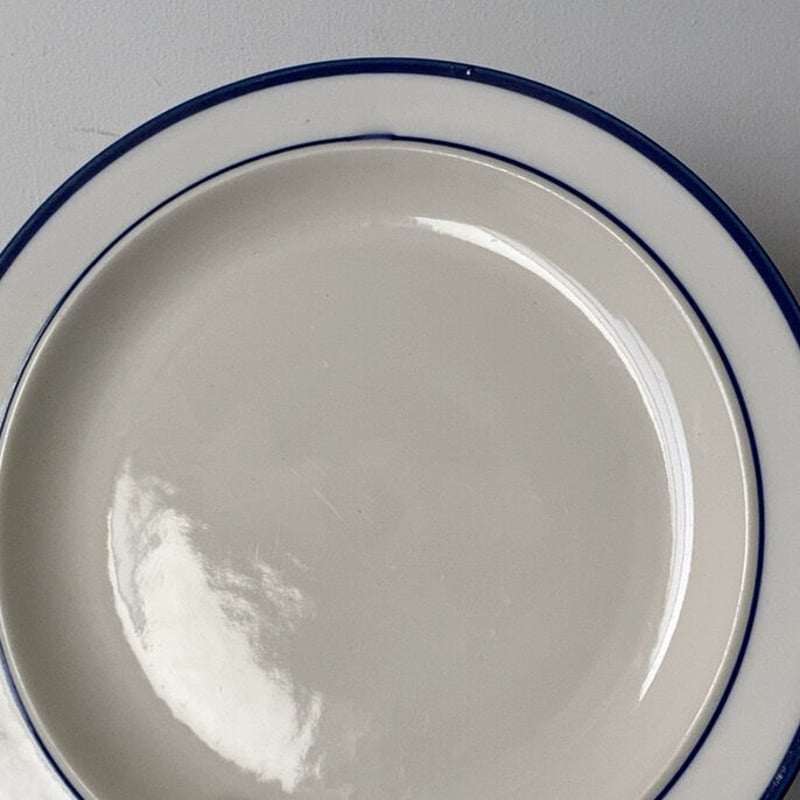 ストーンウェア ディナープレート27cm ネイビー ライン Elegance