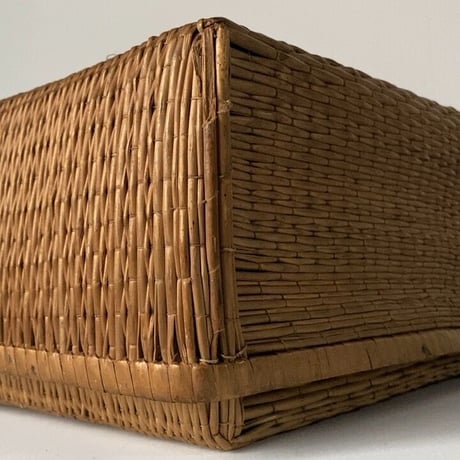 小さい柳行李38cm  昭和期  グッドコンディション 完品