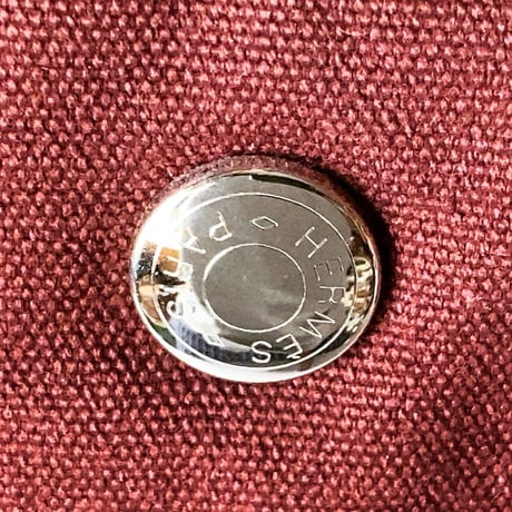 HERMES エルメス フールトゥ PM レザー/キャンバス ボルドー 赤茶 中古美品