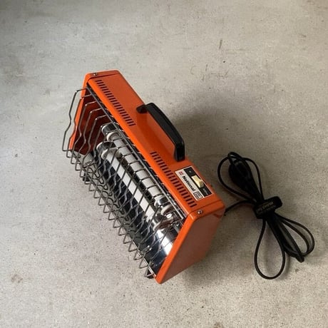 National ナショナル  とても小さい電気ストーブ  幅約31cm オレンジ  スチール  ヴィンテージストーブ  実動品