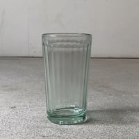 アンカーグラス  CAN アンカー3号 高さ約12cm  島田製作所  昭和初期  アンティークグラス コップ  タンブラー 淡いグリーン 鉛ガラス  完品