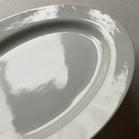 1970s Vintage 日本製 業務用 オーバルプレート  カレー皿 洋食皿 純喫茶 カレー専門店 白磁食器