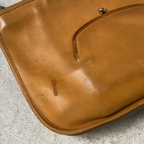 60's VINTAGE COACH   オールドコーチ  BonnieCashin/ボニーカシン  デザインの名作「がま口トート」マスタード(ダークイエロー) 希少品