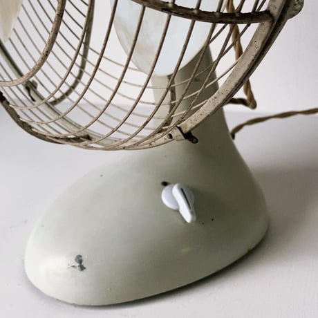 NATIONAL ELECTRIC FAN　ナショナルエレクトリックファン 1950〜60年代 ヴィンテージ扇風機 オールド家電 ライトグレー 単色 3段階調  良品