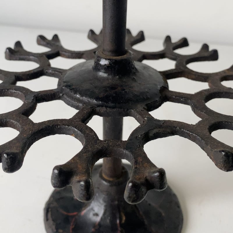 イタリア 【アンティーク 回転式スタンプホルダー】 送料込み】アンティーク スタンプホルダー 回転式 スタンプ台