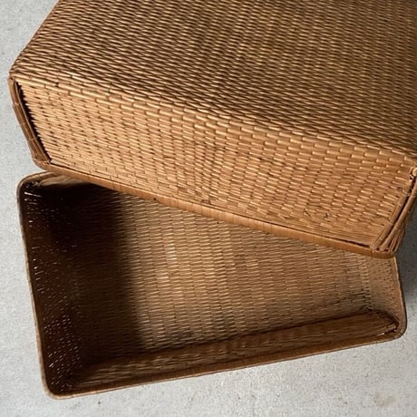 小さい柳行李38cm  昭和期  グッドコンディション 完品