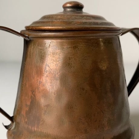 GREGORIAN COPPER社 グレゴリアン コッパー  シュガーポット  アメリカ製 ヴィンテージ 銅製品 蓋付き容器  良品 made in USA