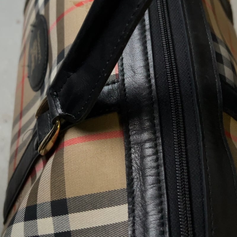 Burberrys バーバリーズ ミニボストンバッグ レザーハンドル ノバ