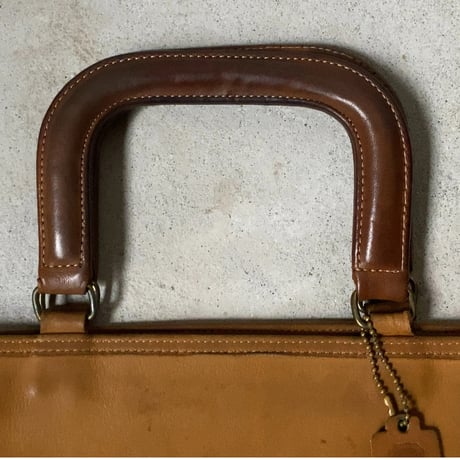 60's VINTAGE COACH   オールドコーチ  BonnieCashin/ボニーカシン  デザインの名作「がま口トート」マスタード(ダークイエロー) 希少品