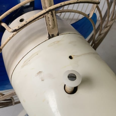 Toshiba 東芝  東京芝浦電気  ヴィンテージ扇風機 ランプ付き 一体型ライト 近未来デザイン 1960s タワー型ランプ レトロ家電 希少 幻の逸品 稼働品 良品　A(ホワイト)