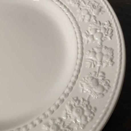 WEDGWOOD ウェッジウッド フェスティビティ(1枚の価格) プレート 21cm アイボリー 90s ヴィンテージ イギリス製 made in england  ストック14枚