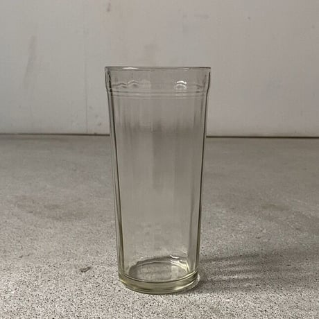 アンカーグラス  タンブラー  細身 3本ライン  刻印無し  高さ約13.5cm 珍品 希少  アンティークグラス  ゆらゆらガラス  気泡硝子 無色ややグレー  昭和初期  完品