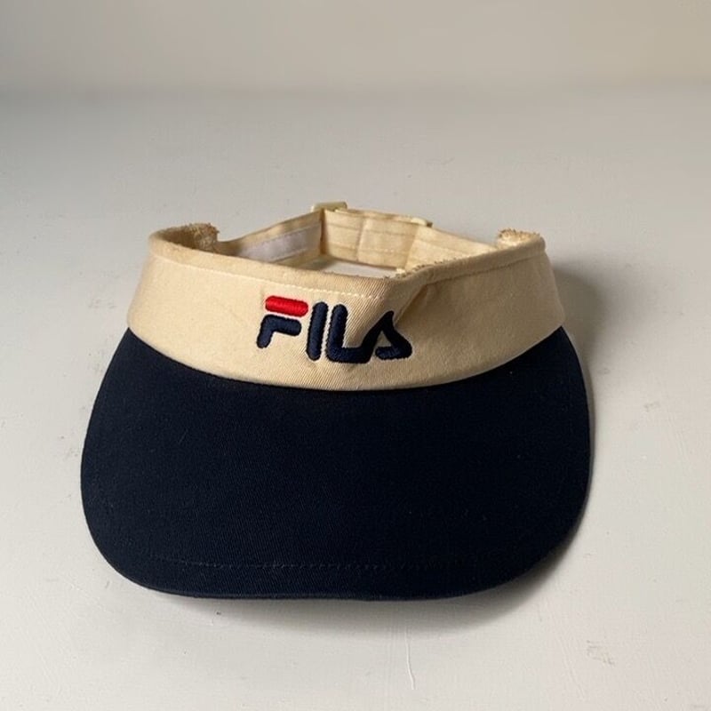 FILA フィラ サンバイザー 80s 90s ヴィンテージ トリコカラー