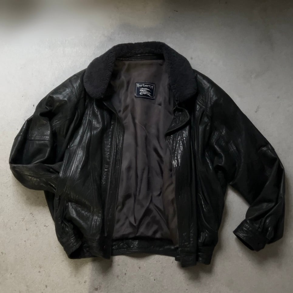 BURBERRYS バーバリーズ 80s～90s ヴィンテージレザージャケット 旧 