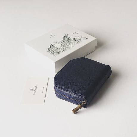 POSTALCO Kettle Zipper Wallet Small | Navy  ポスタルコ ケトルジッパーウォレット スモール  ネイビー(紺)  中古極美品