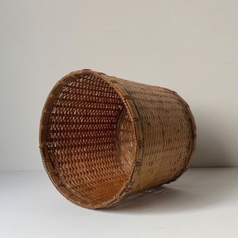 ブラウン 陶器製 ごみ箱 円筒形 ブラウン 陶器製 ごみ箱 円筒形 円筒ダストボックス「pinoco」 M