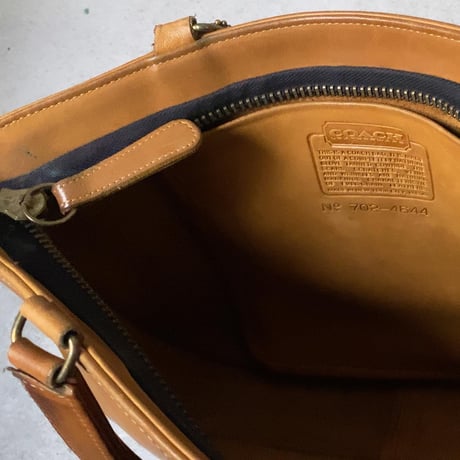 60's VINTAGE COACH   オールドコーチ  BonnieCashin/ボニーカシン  デザインの名作「がま口トート」マスタード(ダークイエロー) 希少品