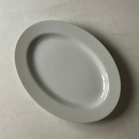 1970s Vintage 日本製 業務用 オーバルプレート  カレー皿 洋食皿 純喫茶 カレー専門店 白磁食器