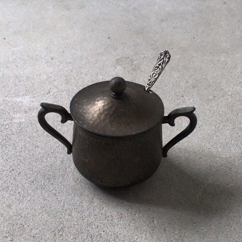 ヴィンテージ☆シュガーポット ユキワ 昭和レトロなステンレスのシュガーポット7点まとめ売り