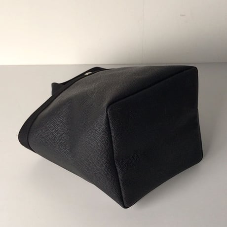 Herve Chapelier エルベシャプリエ 707GPリュクス舟型トートM ノワール×ノワール   中古 新品同様