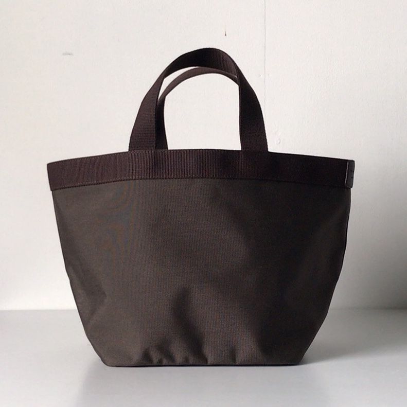 Herve Chapelier 舟形トートバッグ 707c ネイビー×モカ M Herve Chapelier 舟形トートバッグ 707c ネイビー×モカ M