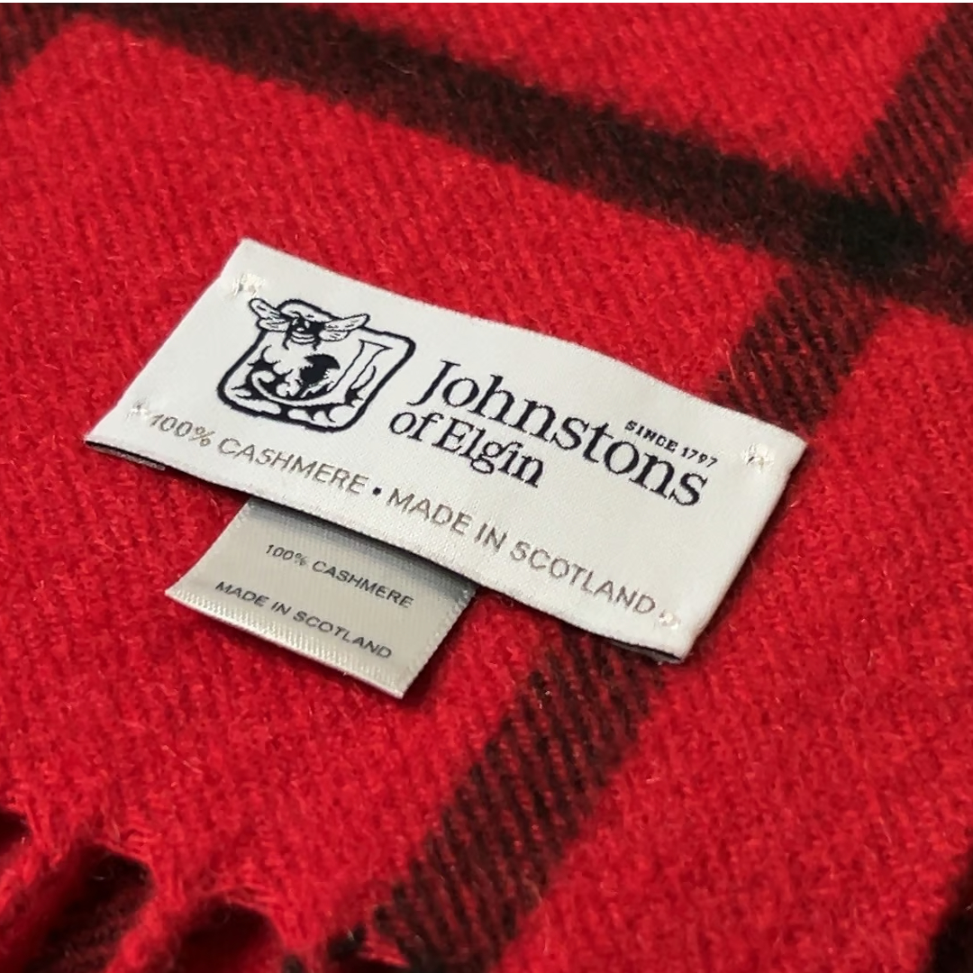 Johnstons of Elgin ジョンストンズ カシミヤ中判ストール(180×37cm