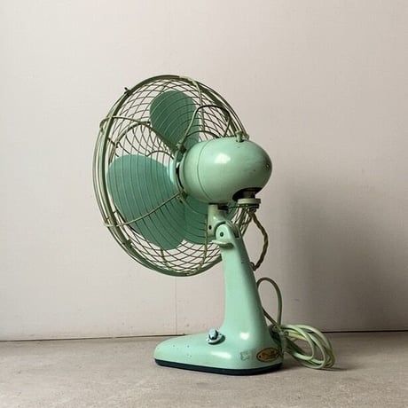 Mitsubishi Electric Mfg.Co.japan 三菱扇風機  AC ELECTRIC FAN   1950〜60年代のオールド三菱  ヴィンテージ家電 ミントグリーン 実用品