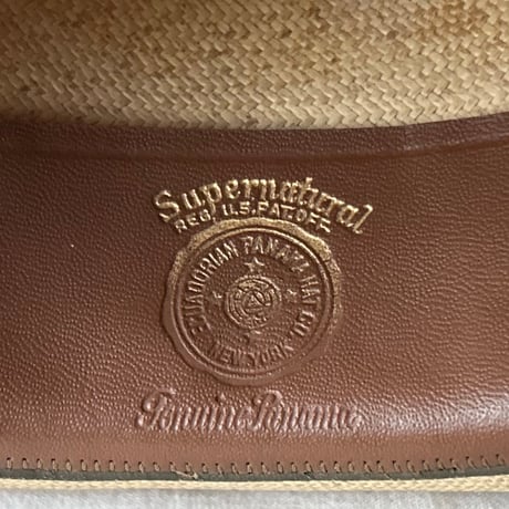 KLEINHANS Co.  ECUADORIAN PANAMA HAT  戦前阪急ハットボックス付き 1940s-50s ヴィンテージパナマハット 実寸頭周約57cm  良品