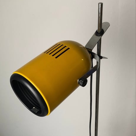SWAN DENKI スワン電器  ヴィンテージ フロアライト フロアスタンド  間接照明 照明器具  イエロー/ブラック  ジャパンヴィンテージ 珍品 完品
