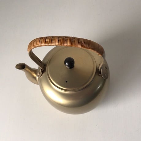 ALUMINUM OSAKA  理研アルマイト  籐巻 やかん   ヴィンテージケトル  希少品  中古美品