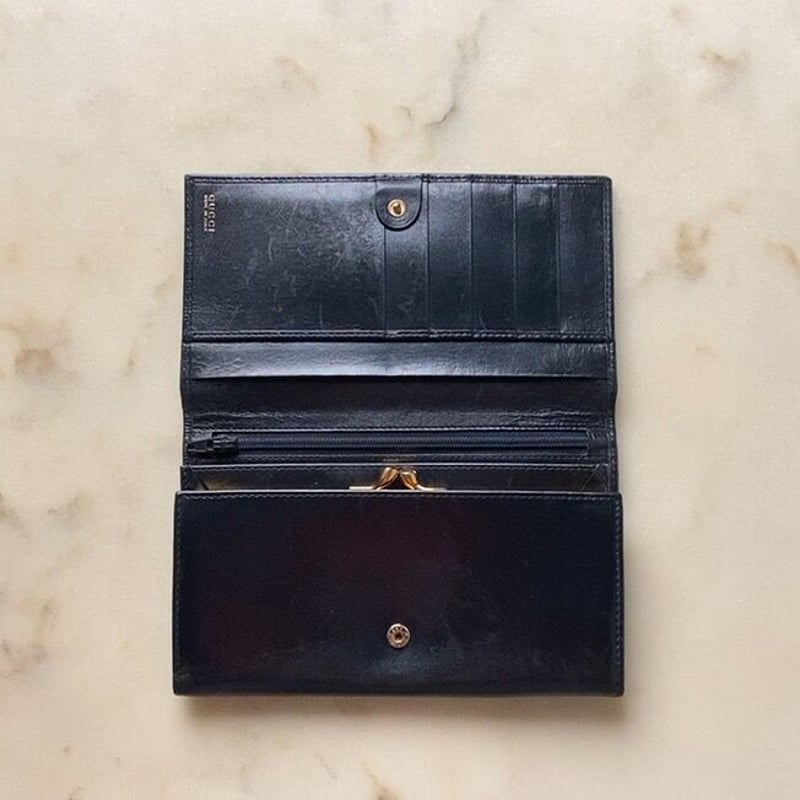GUCCI オールドグッチ ロングウォレット ホースシューゴールド金具 GUCCI オールドグッチ ロングウォレット ホースシューゴールド金具