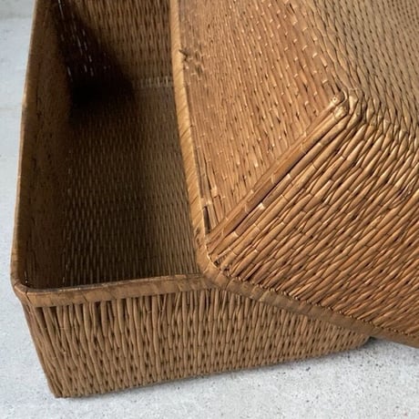 小さい柳行李38cm  昭和期  グッドコンディション 完品