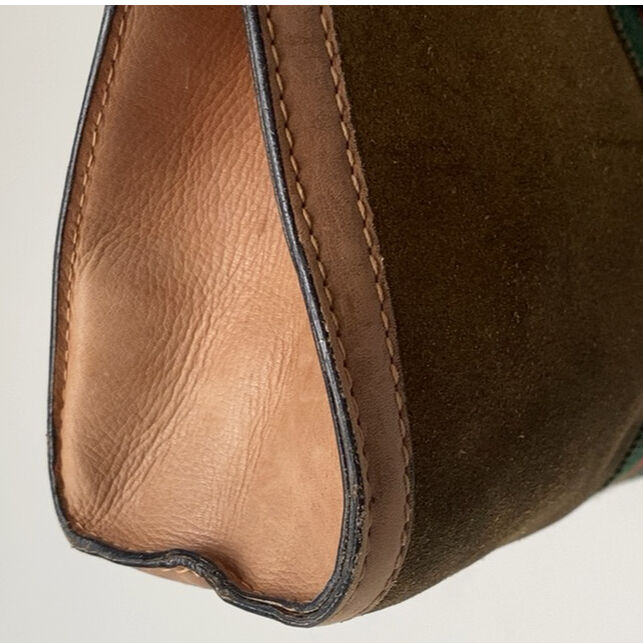GUCCI オールドグッチ ポーチ シェリーライン スエード GUCCI オールドグッチ ポーチ シェリーライン スエード